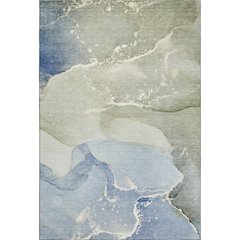 Premium Machine Washable Mayfield  Blue 9' x 12' Rug