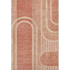 Premium Machine Washable Mayfield  Salmon 9' x 12' Rug