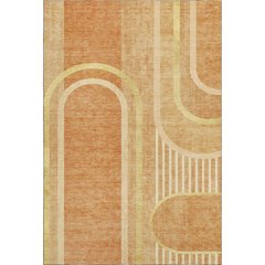 Premium Machine Washable Mayfield  Terracotta 9' x 12' Rug