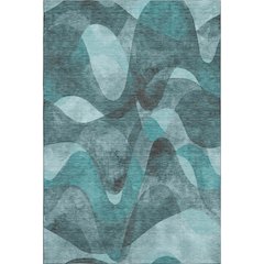 Premium Machine Washable Mayfield  Teal 9' x 12' Rug