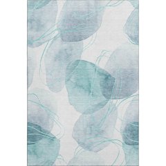 Premium Machine Washable Mayfield  Teal 9' x 12' Rug