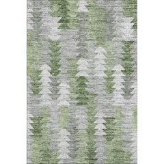 Premium Machine Washable Mayfield  Green 9' x 12' Rug