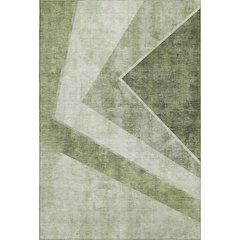 Premium Machine Washable Mayfield AMF671 Olive 9' x 12' Rug