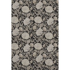 Premium Machine Washable Mayfield AMF677 Black 9' x 12' Rug