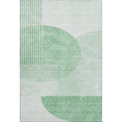 Premium Machine Washable Mayfield AMF678 Green 9' x 12' Rug