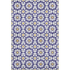 Premium Machine Washable Mayfield AMF734 Navy 9' x 12' Rug