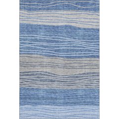 Premium Machine Washable Mayfield AMF735 Blue 9' x 12' Rug