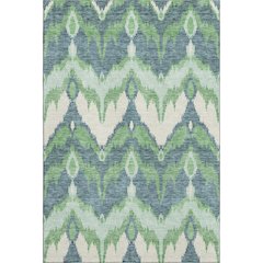 Premium Machine Washable Mayfield AMF743 Green 9' x 12' Rug