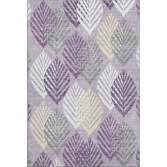 Premium Machine Washable Mayfield AMF744 Purple 9' x 12' Rug