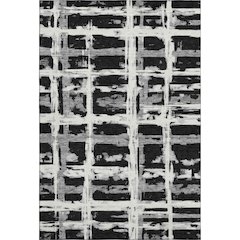 Premium Machine Washable Mayfield AMF745 Black 9' x 12' Rug