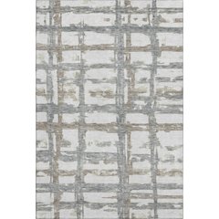 Premium Machine Washable Mayfield AMF745 Silver 9' x 12' Rug