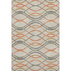 Premium Machine Washable Mayfield AMF757 Orange 9' x 12' Rug