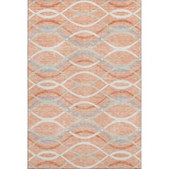 Premium Machine Washable Mayfield AMF757 Peach 9' x 12' Rug