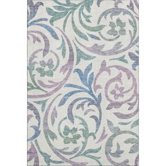 Premium Machine Washable Mayfield AMF764 White 9' x 12' Rug