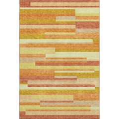 Premium Machine Washable Mayfield AMF766 Orange 9' x 12' Rug
