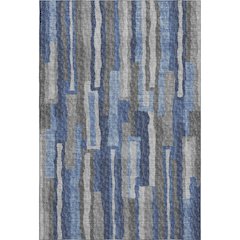Premium Machine Washable Mayfield  Blue 9' x 12' Rug