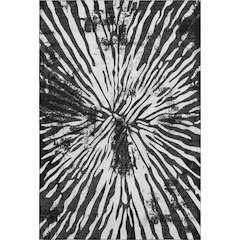 Premium Machine Washable Mayfield AMF818 Black 9' x 12' Rug