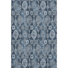 Premium Machine Washable Mayfield AMF821 Navy 9' x 12' Rug