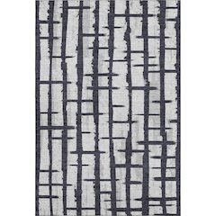Premium Machine Washable Mayfield AMF872 Black 9' x 12' Rug