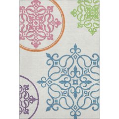 Premium Machine Washable Mayfield AMF874 White 9' x 12' Rug