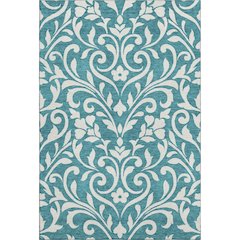Premium Machine Washable Mayfield AMF875 Teal 9' x 12' Rug