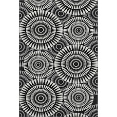 Premium Machine Washable Mayfield AMF877 Black 9' x 12' Rug