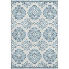 Premium Machine Washable Mayfield AMF878 Teal 9' x 12' Rug