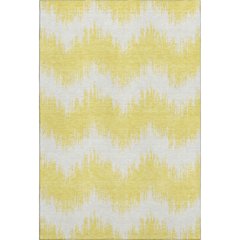 Premium Machine Washable Mayfield AMF880 Yellow 9' x 12' Rug