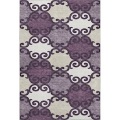 Premium Machine Washable Mayfield AMF883 Eggplant 9' x 12' Rug