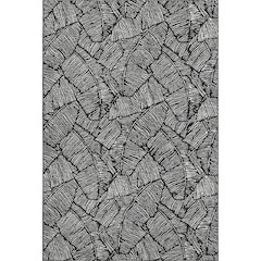Premium Machine Washable Mayfield AMF913 Black 9' x 12' Rug