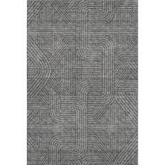 Premium Machine Washable Mayfield AMF917 Charcoal 9' x 12' Rug