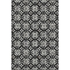 Premium Machine Washable Mayfield AMF930 Black 9' x 12' Rug