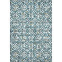 Premium Machine Washable Mayfield AMF930 Teal 9' x 12' Rug