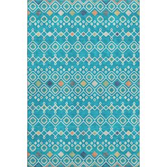 Premium Machine Washable Mayfield AMF938 Teal 9' x 12' Rug