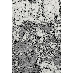 Premium Machine Washable Mayfield AMF946 Black 9' x 12' Rug