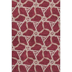 Premium Machine Washable Mayfield AMF959 Burgundy 9' x 12' Rug