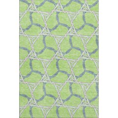 Premium Machine Washable Mayfield AMF959 Lime 9' x 12' Rug