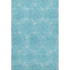 Premium Machine Washable Mayfield AMF968 Aqua 9' x 12' Rug