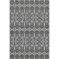 Premium Machine Washable Mayfield AMF970 Black 9' x 12' Rug