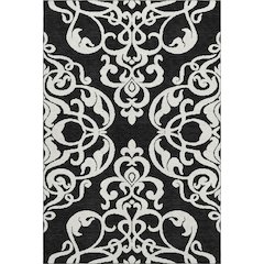 Premium Machine Washable Mayfield AMF973 Black 9' x 12' Rug