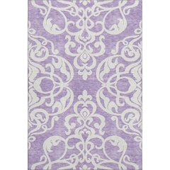 Premium Machine Washable Mayfield AMF973 Purple 9' x 12' Rug