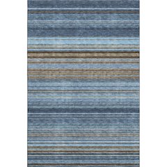 Premium Machine Washable Mayfield AMF979 Navy 9' x 12' Rug
