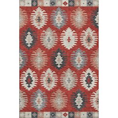 Premium Machine Washable Mayfield AMF983 Red 9' x 12' Rug