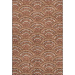 Premium Machine Washable Mayfield AMF984 Paprika 9' x 12' Rug