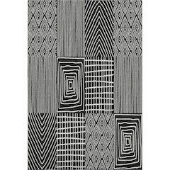 Premium Machine Washable Mayfield AMF990 Black 9' x 12' Rug