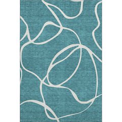 Premium Machine Washable Mayfield AMF999 Teal 9' x 12' Rug