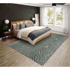 Bravado Shadow Transitional Geometric 8' x 10' Area Rug Shadow ABV33