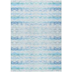 Indoor/Outdoor Seabreeze SZ16 Denim Washable 9' x 12' Rug