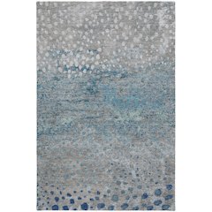 Luxury Washable Indoor/Outdoor Kochi Gray 9' x 12' Rug