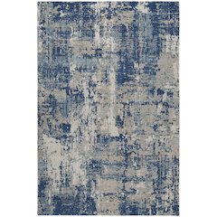 Luxury Washable Indoor/Outdoor Kochi Navy 9' x 12' Rug